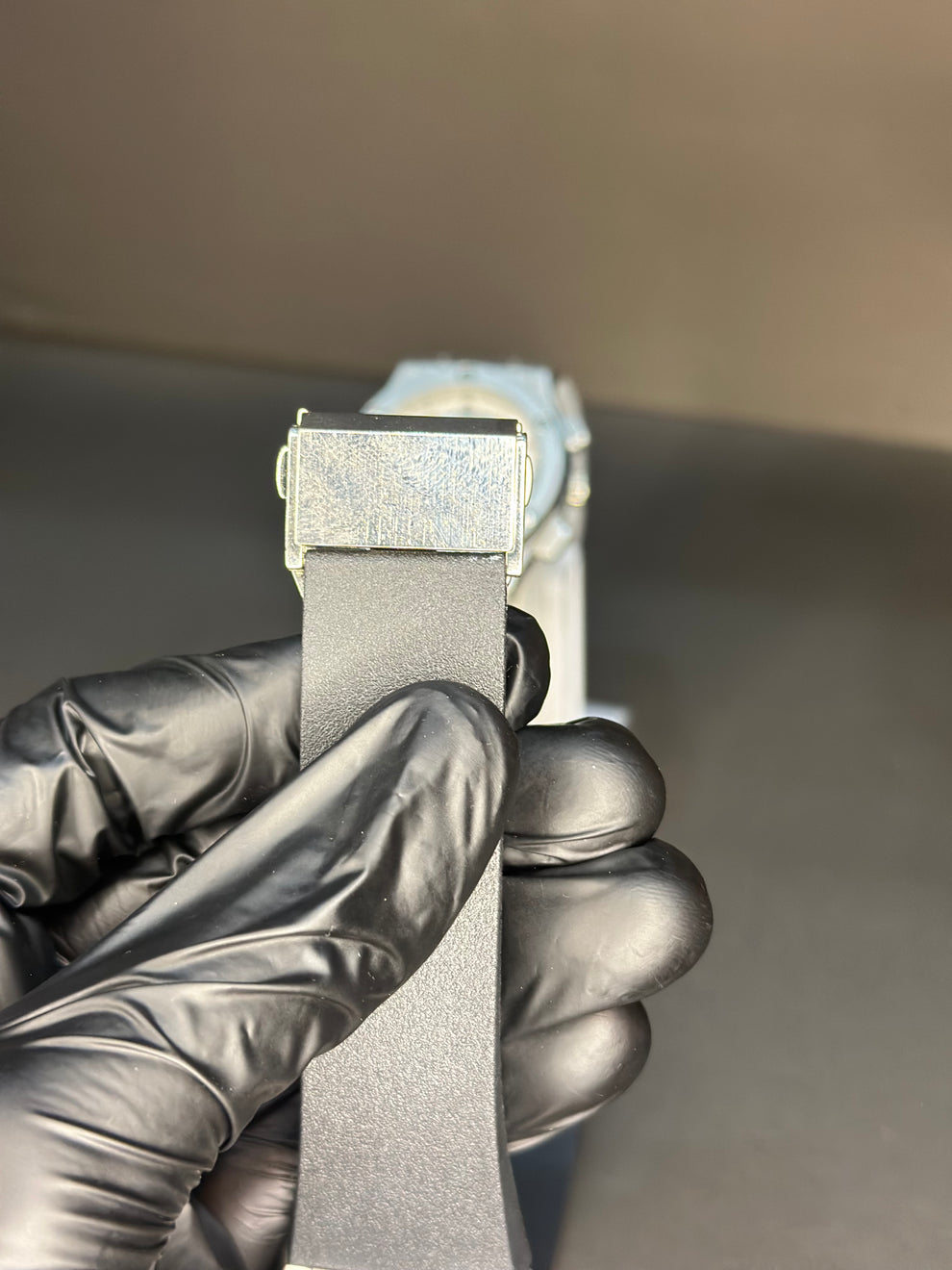 HB BLACK SKELETON DIAL WATCH