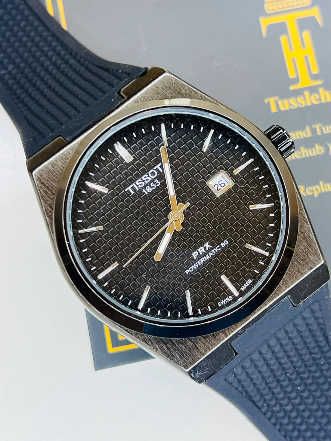 All Black PRX Silicon Strap Watch