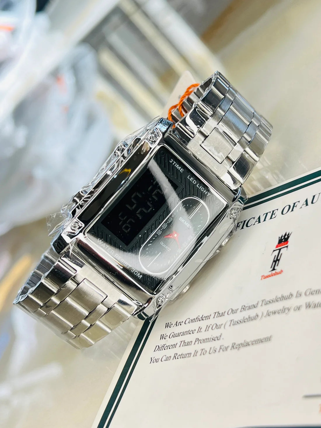 Skmei 3 Time Silver Watch
