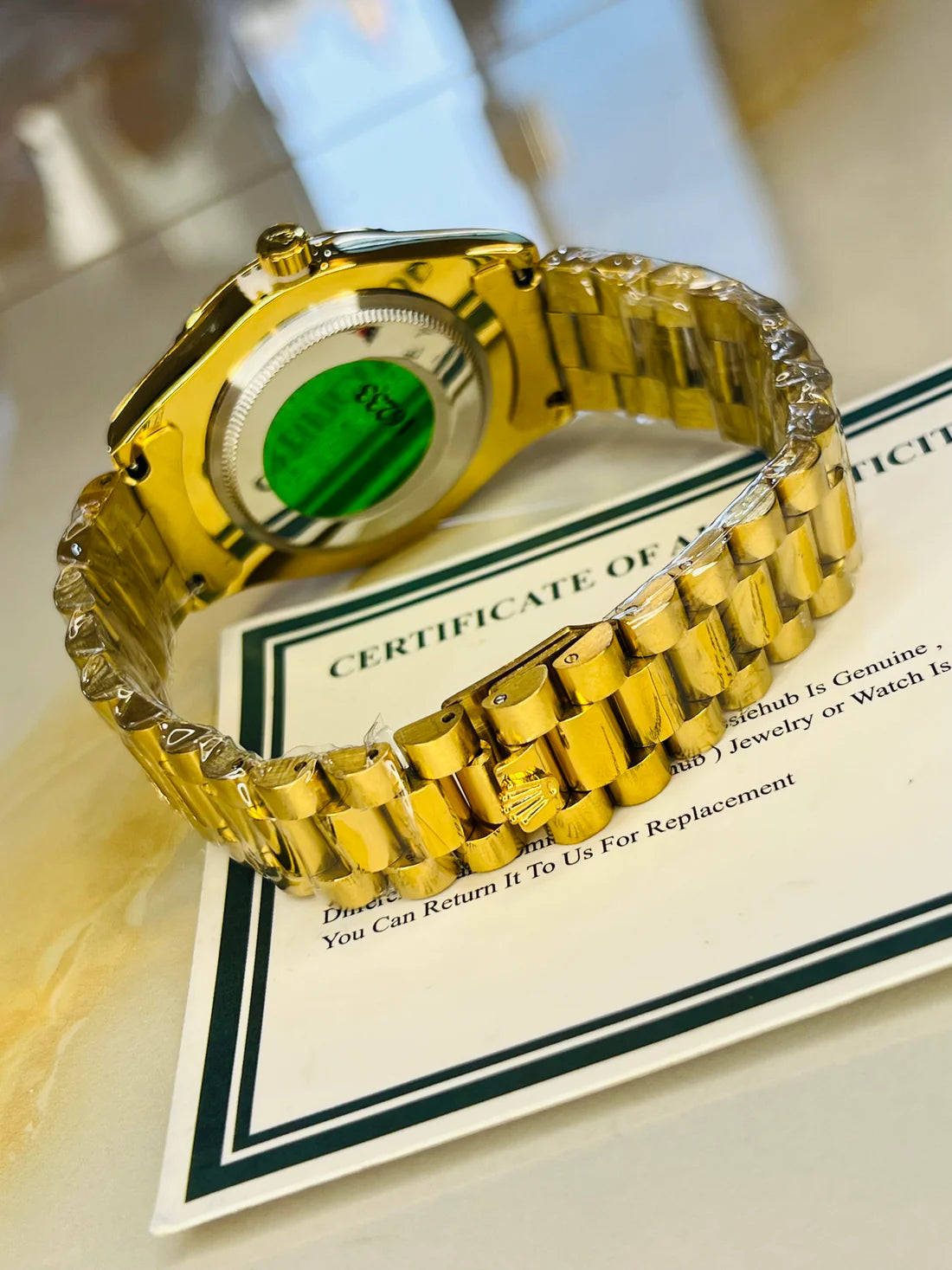 Premium Day Date All Gold Dial Watch