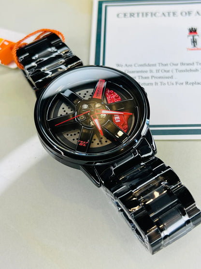 Skmei Red Vossen Ace Dial Wheel Watch