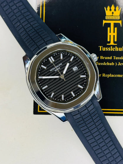 Black Silver Black Aquanaut Watch