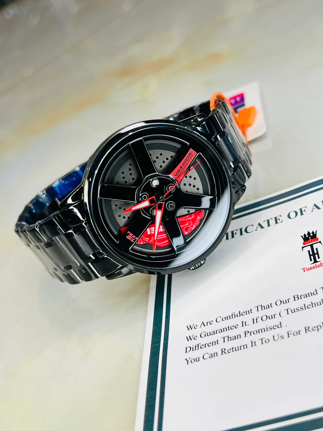 Skmei Red Vossen Ace Dial Wheel Watch