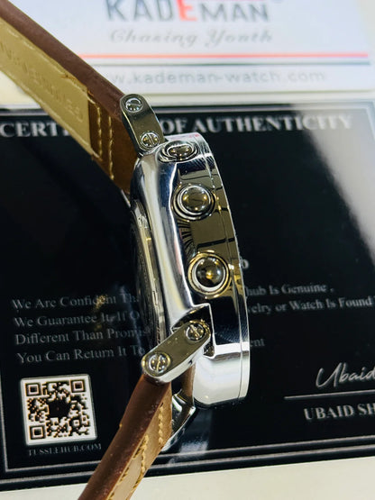 Kademan Brown Silver Digital Watch
