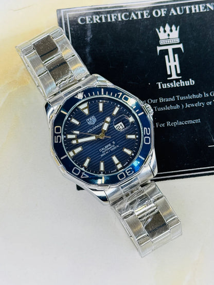 Tag Heur Aquaracer Silver Blue Quartz Watch
