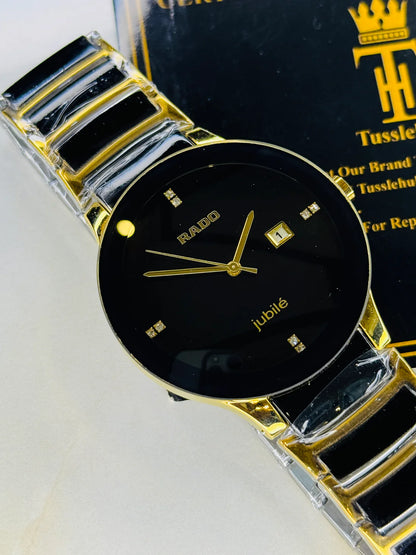 Black Two Tone Jubile Rado Watch