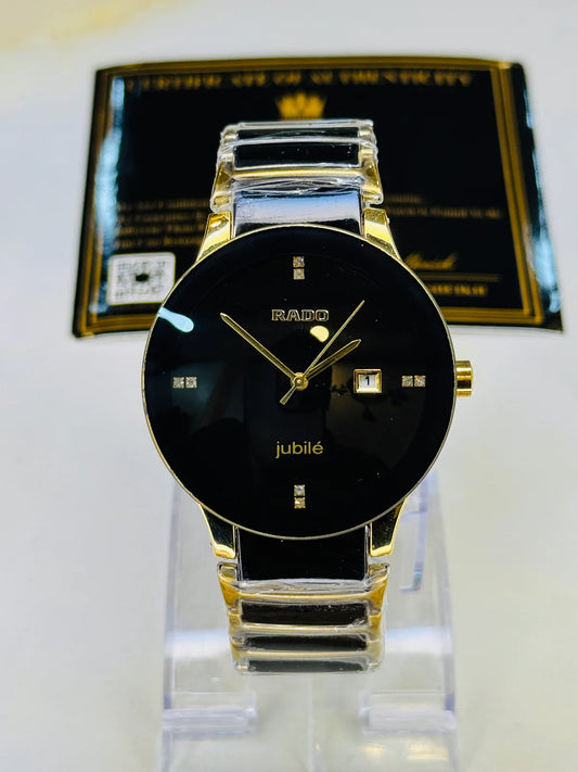 Black Two Tone Jubile Rado Watch