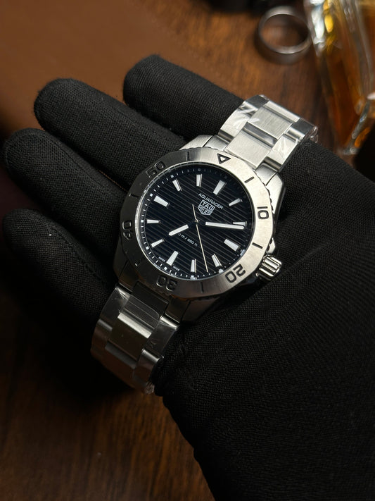 TAG - Aquaracer Silver Black - AAA Quality