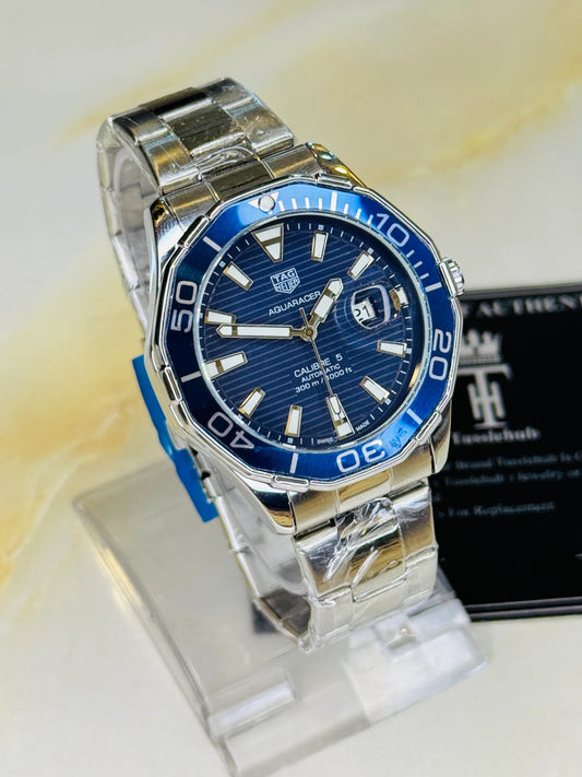 Tag Heur Aquaracer Silver Blue Quartz Watch