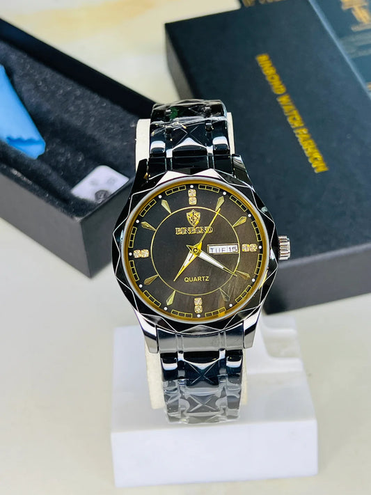 Black Binbond Prism Dial Watch