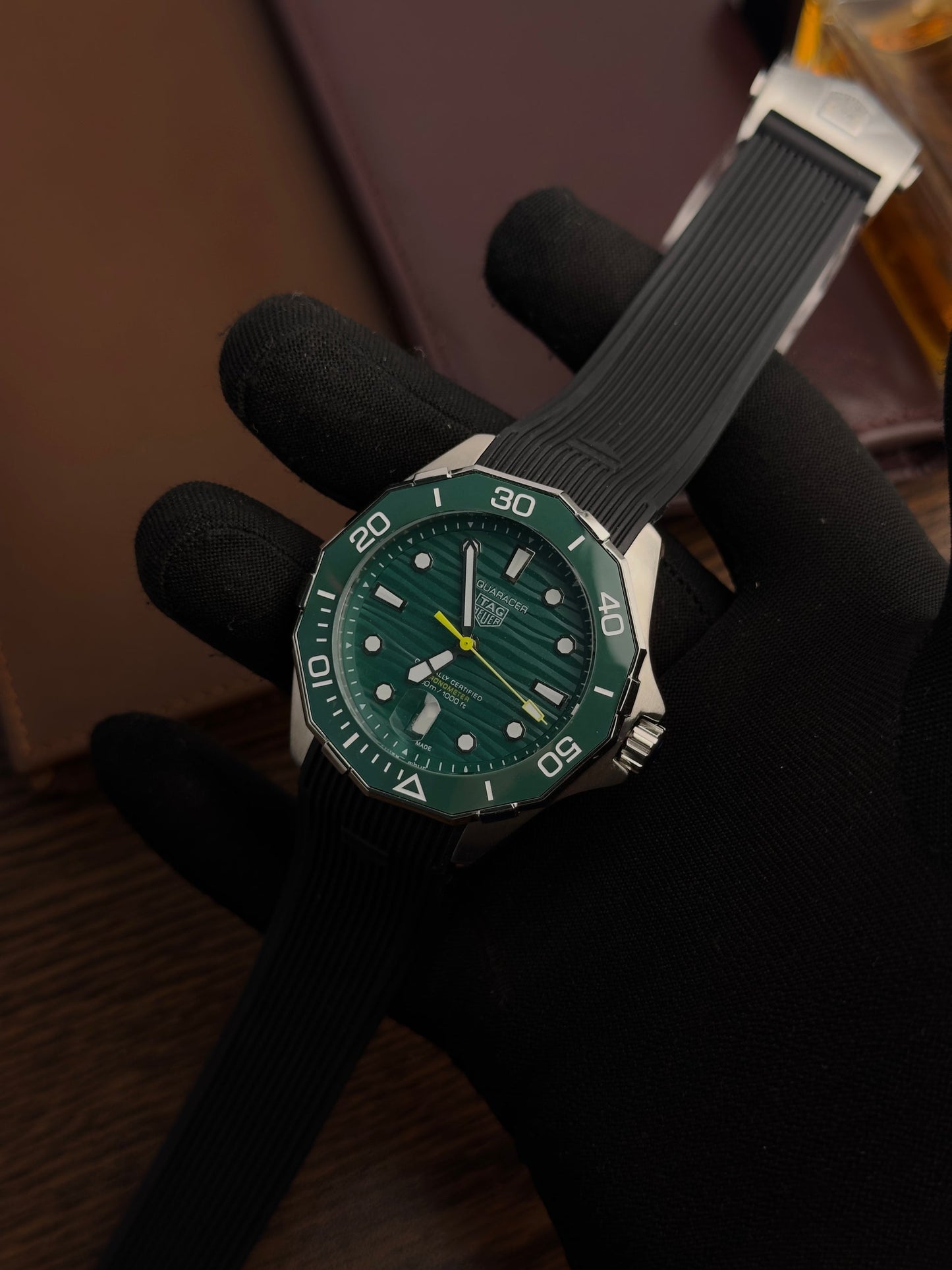 TAG - Aquaracer Green Rubber - AAA Quality
