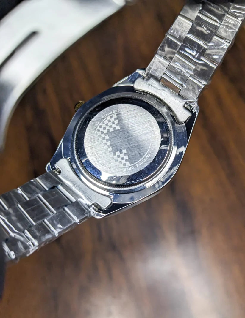 RLX Two Tone Stainless Steel Watch - Black Dial