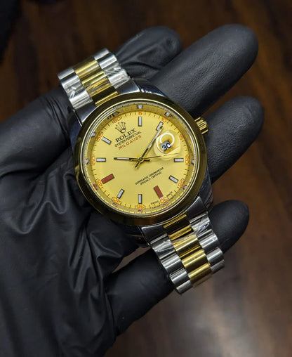 RLX Two Tone Stainless Steel Watch - Yellow Dial