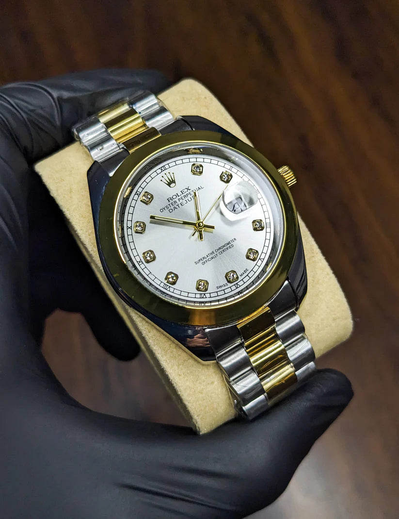 RLX Two Tone Stainless Steel Watch - White Dial