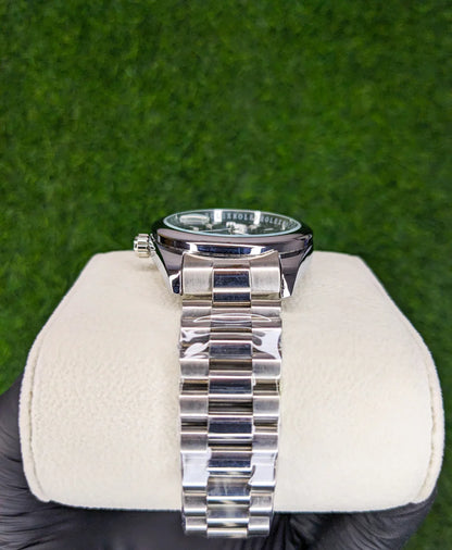RLX Oyester Perpetual Date Adjust In Black Textured Dial