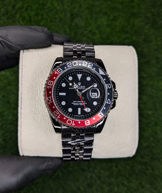 RLX Silver Color with Blue-Red Bezel