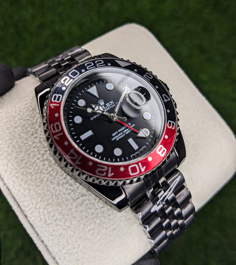 RLX Silver Color with Blue-Red Bezel