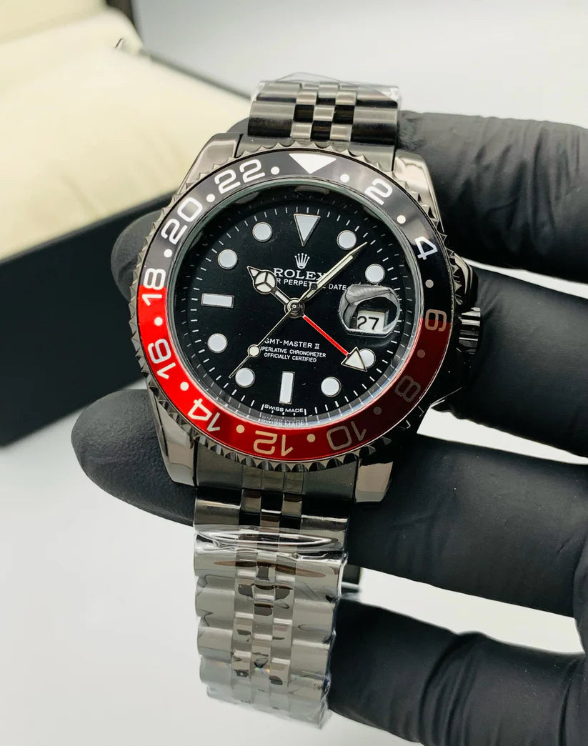 RLX Silver Color with Blue-Red Bezel