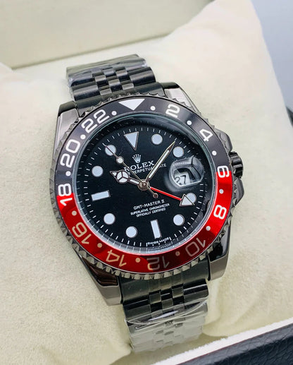 RLX Silver Color with Blue-Red Bezel