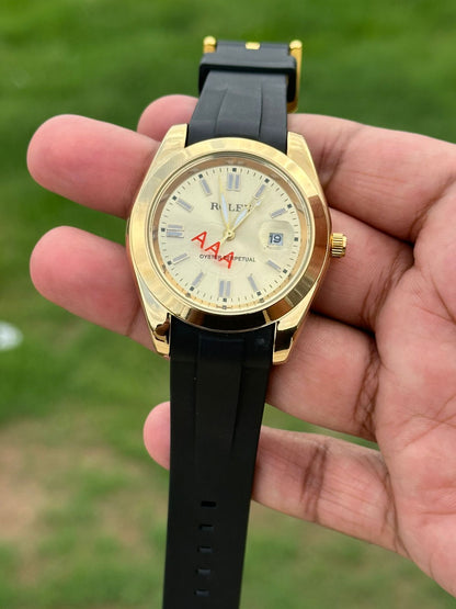 RLX Date Working Silicon Strap Watch