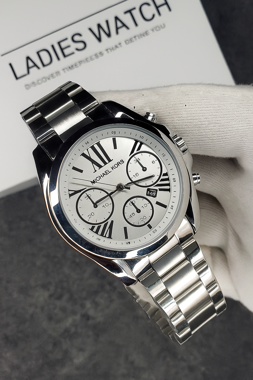 MK Ladies Chain Date Watch