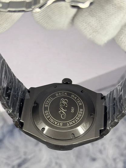 HB Diamond Cut Skeleton Watch